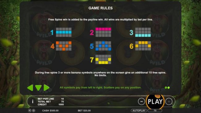 7 Monkeys Slot Game Rules