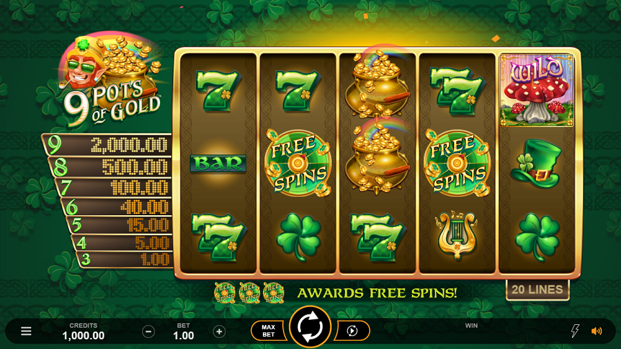 9 Pots of Gold Slot Game