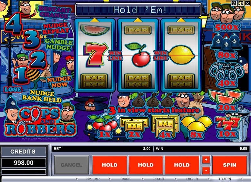 Cops and Robbers Online Slot gameplay