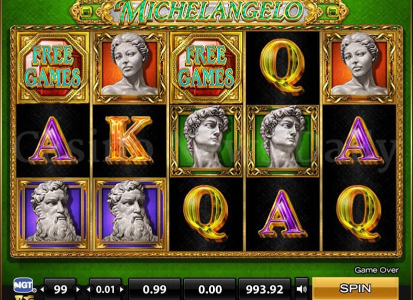 Michelangelo Slot Gameplay