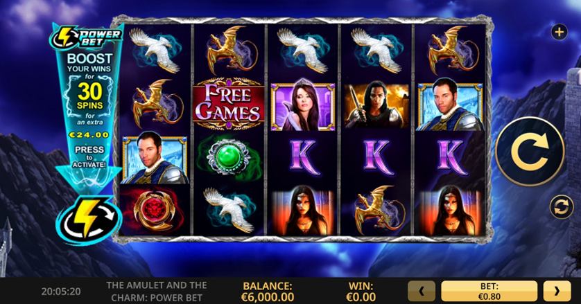 Amulet and the Charm Power Bet Slot Gameplay