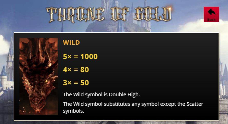 Throne of Gold Slot Wild Symbols