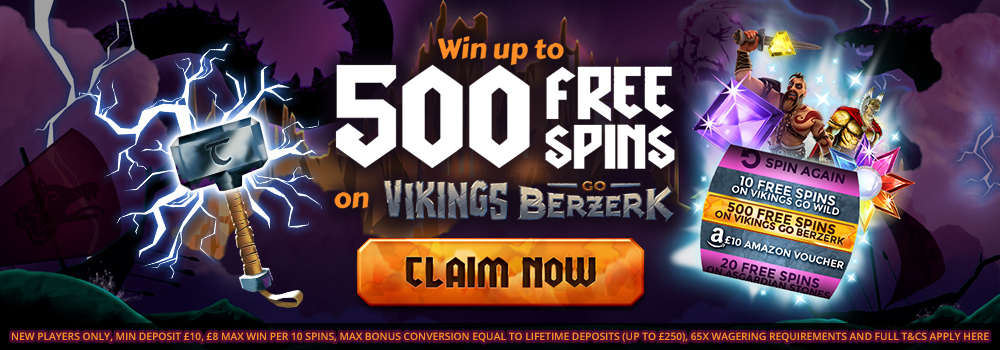 ThorSlots 500 Free Spins Offer