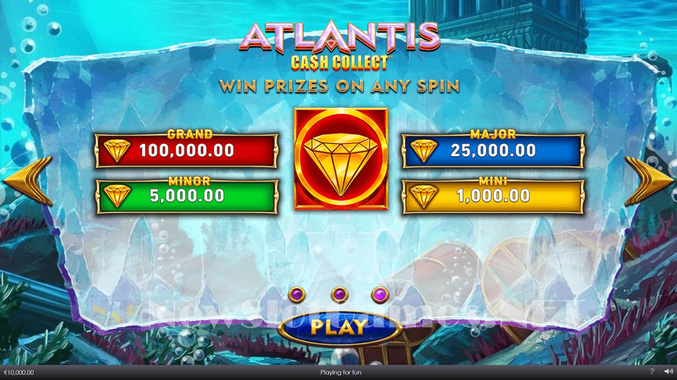 Atlantis Cash Collect Slot Jackpot