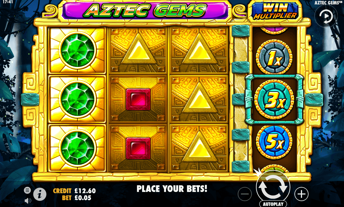 Aztec Gems Slot Gameplay