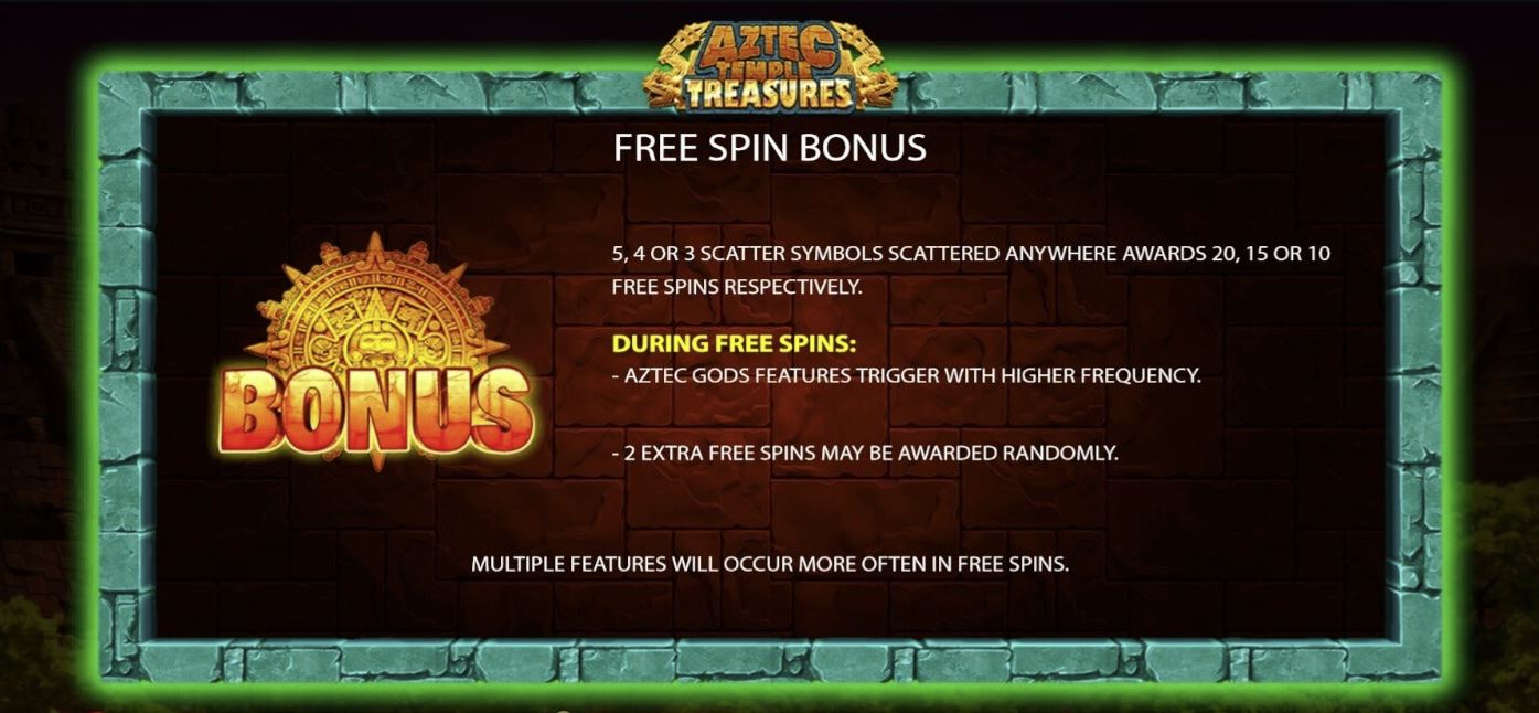 Aztec Temple Treasures Slot Bonus