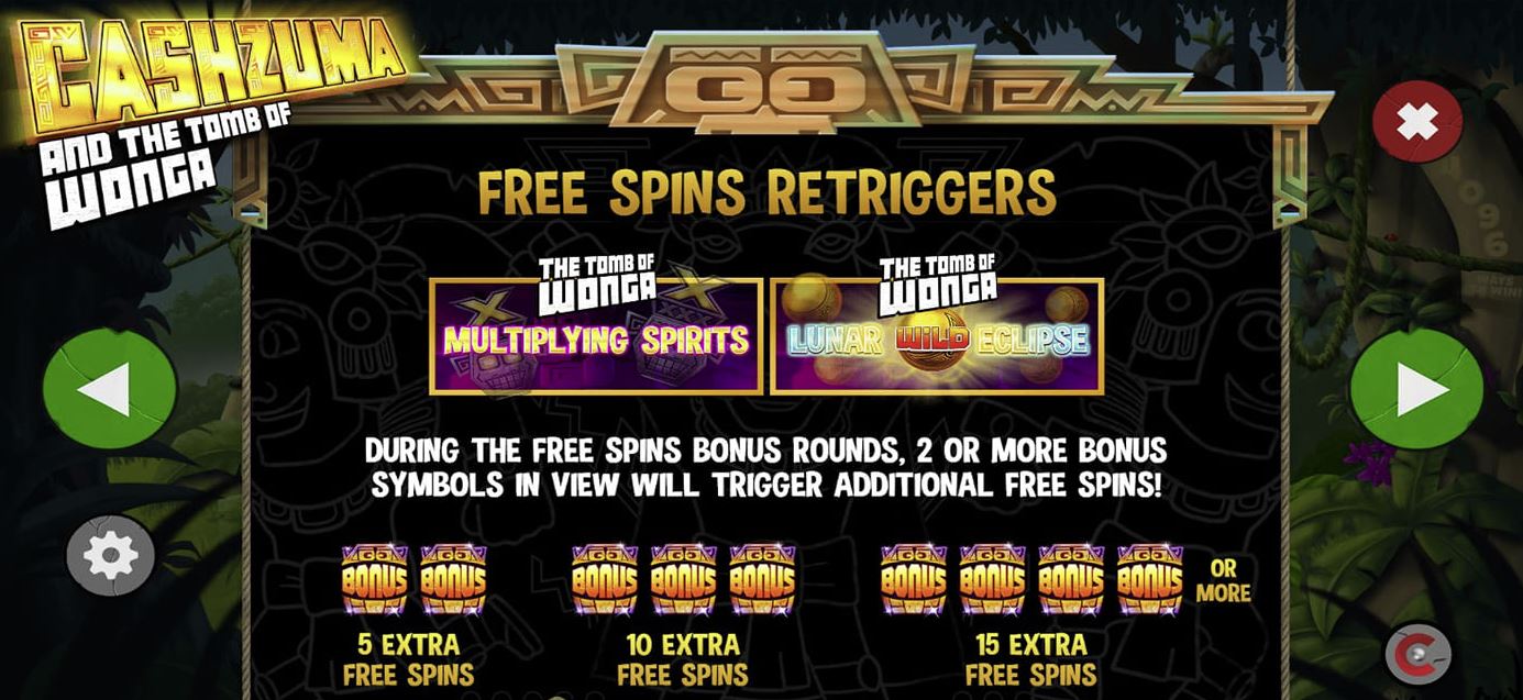 Cashzuma and the Tomb of Wonga Slot Free Spins