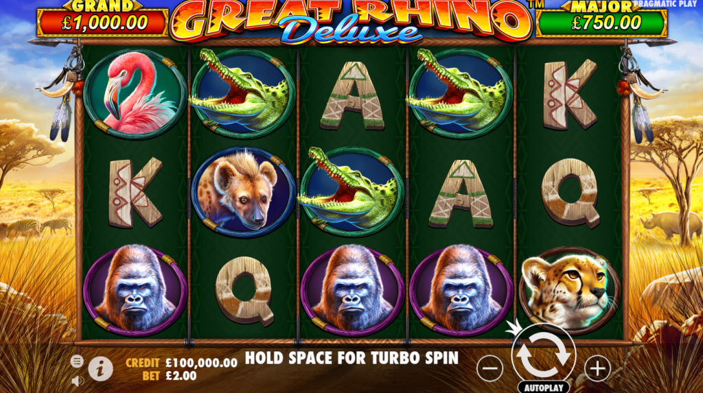 Great Rhino Deluxe Slot Game