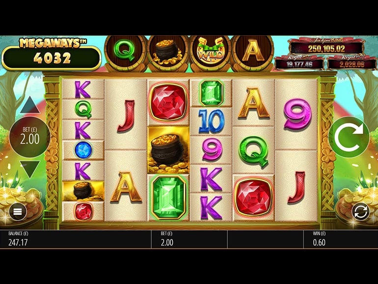 Irish Riches Megaways Jackpot King Slot Gameplay
