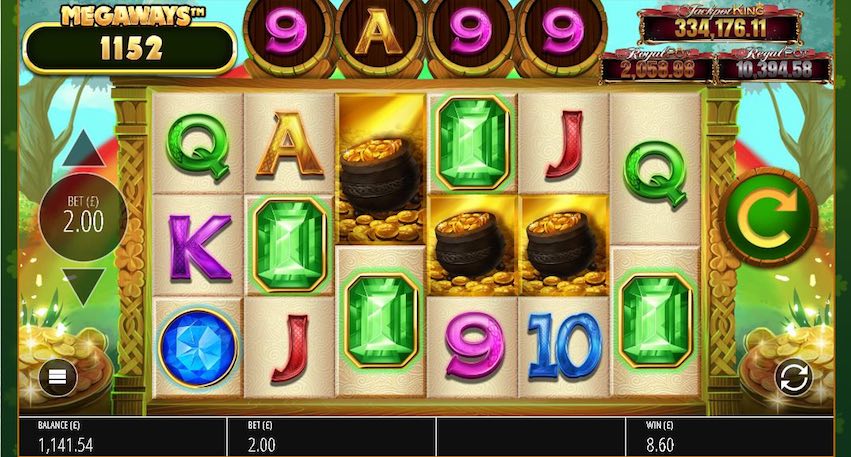 Irish Riches Megaways Jackpot King Slots Reels
