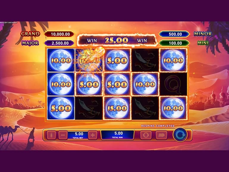 Jinns Moon Fire Blaze Slot Gameplay