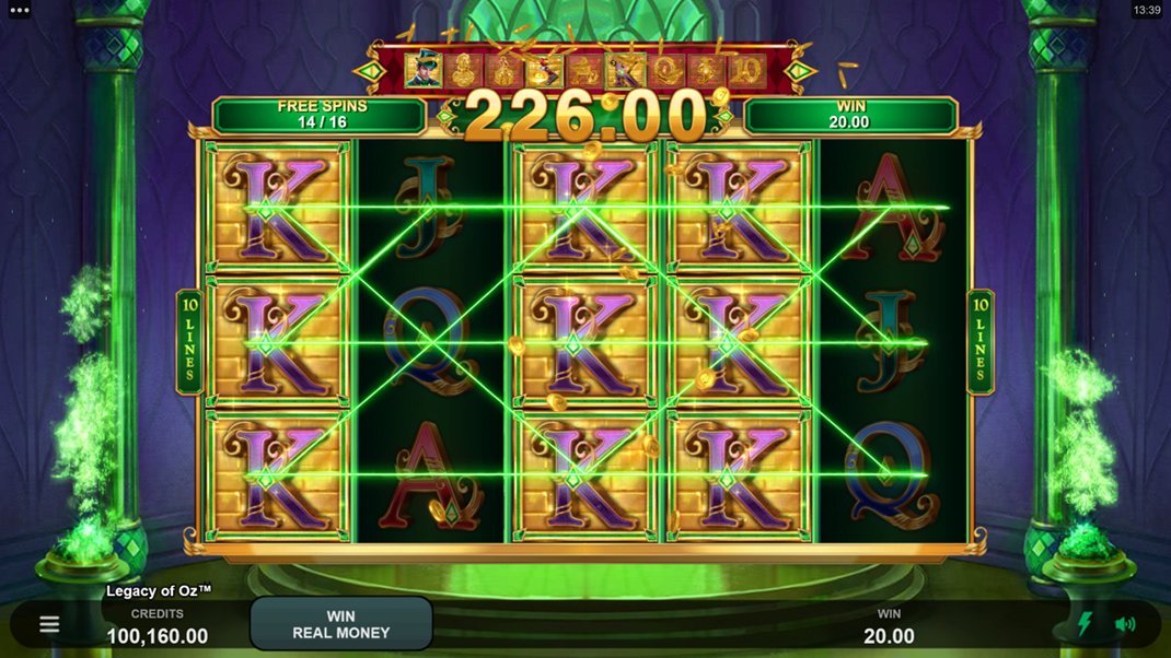 Legacy of Oz Slot Gameplay
