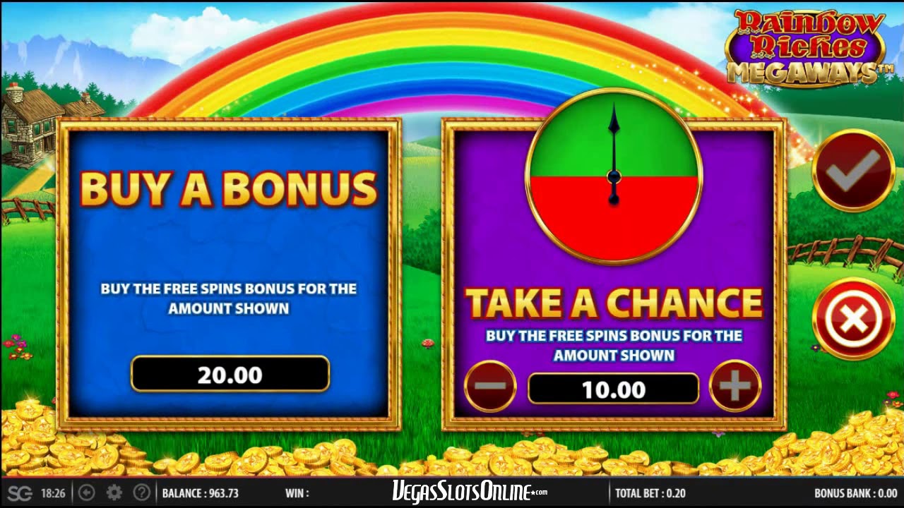 rainbow riches megaways bonuses