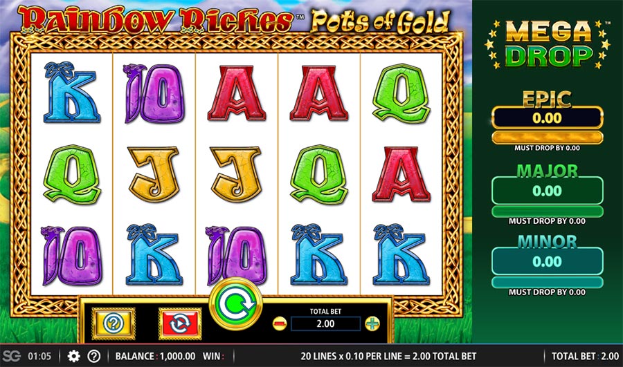 Rainbow Riches Pots of Gold Free Slots