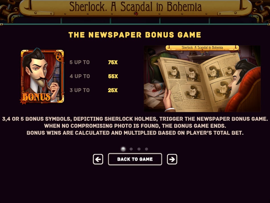 Sherlock: A Scandal in Bohemia Slot Symbols