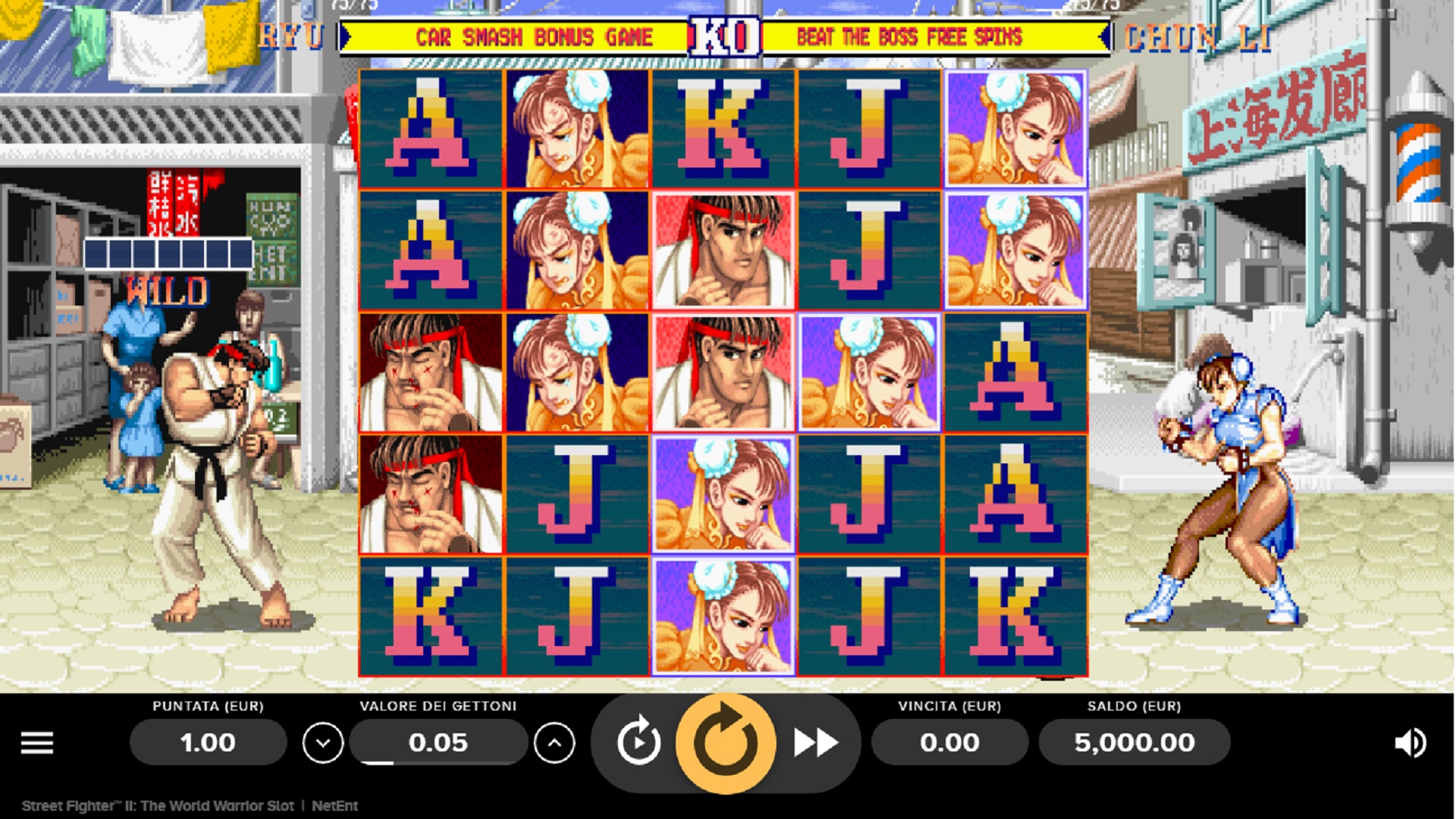 Street Fighter II: The World Warrior Slot Game