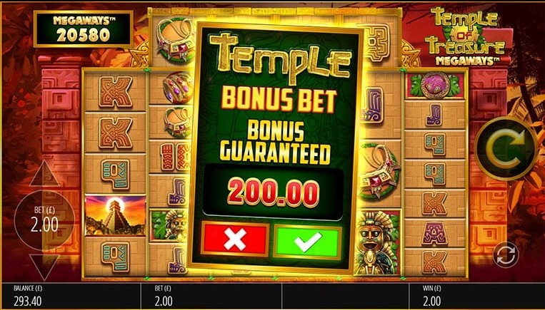 Temple of Treasure MegaWays Slot Bonus