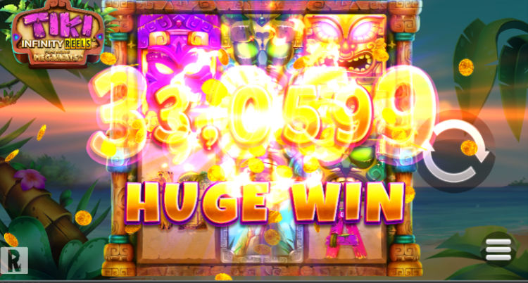 Tiki Infinity Reels Megaways Slot Big Win