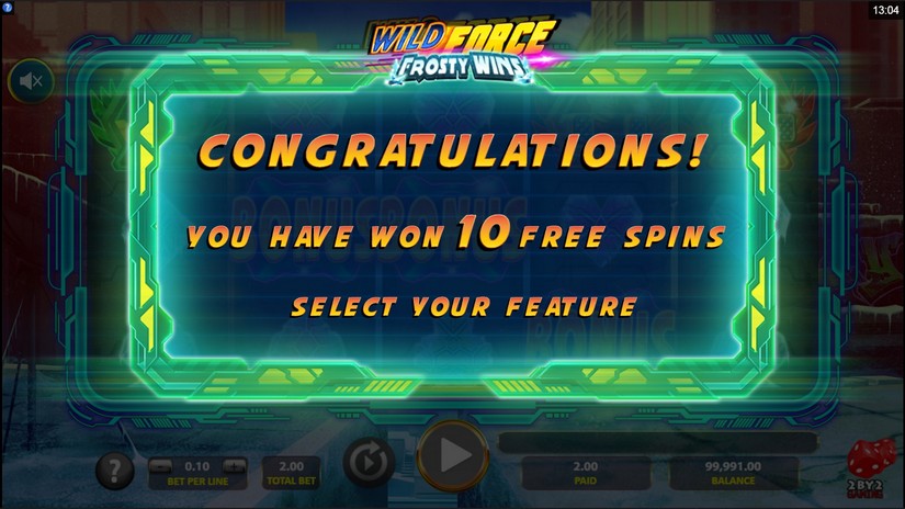 Wild Force Frosty Wins Slot Free Spins